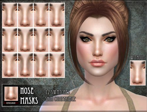 Nose masks - skin detail