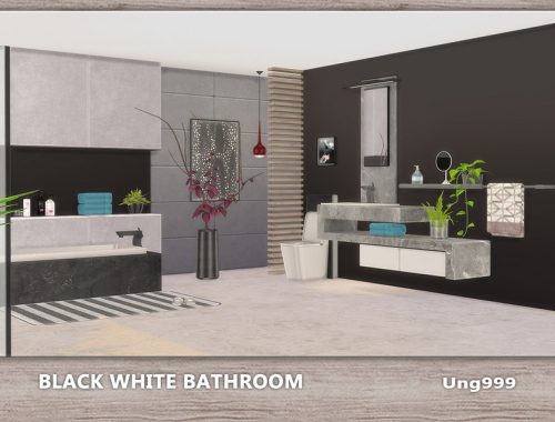 Black White Bathroom