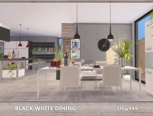 Black White Dining