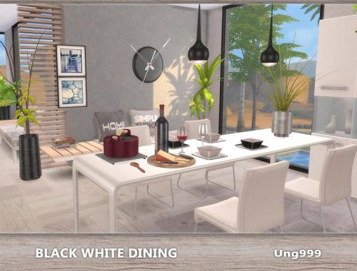 Black White Dining