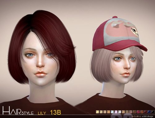 sclub ts4 hair Lily n13B update20170108