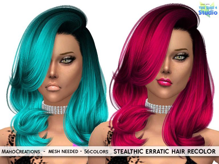 Stealthic Erratic Hair Recolor The Sims 4 Catalog