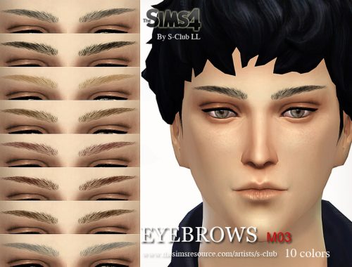 S-Club LL thesims4 Eyebrows M03