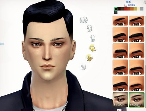 S-Club LL thesims4 Eyebrows M03