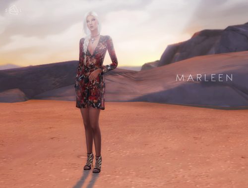 Printed mini dress MARLEEN