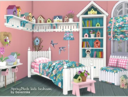 Kids bedroom 'Spring Birds'