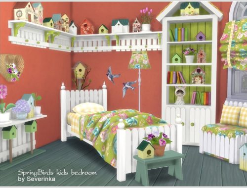 Kids bedroom 'Spring Birds'