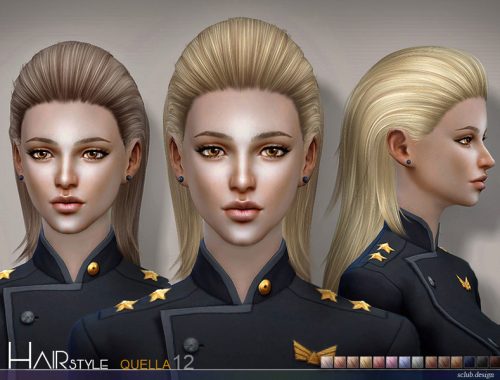 sclub ts4 hair Quella n12