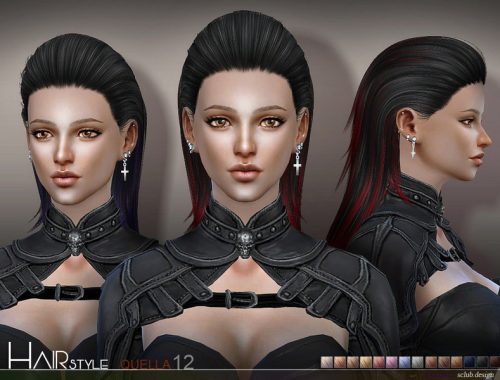 sclub ts4 hair Quella n12