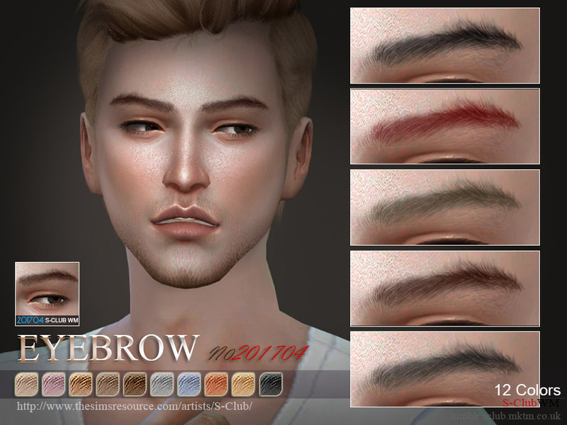 S Club Wm Ts4 Eyebrows M 201704 The Sims 4 Catalog