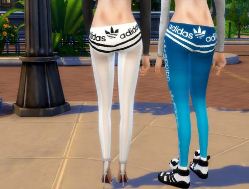 Adidas Sports Low-Rise Leggings With Transparency