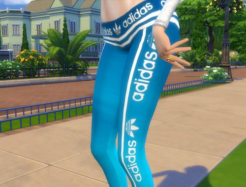 Adidas Sports Low-Rise Leggings With Transparency