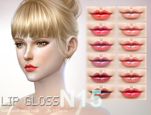 S-Club LL thesims4 Lipstick F15