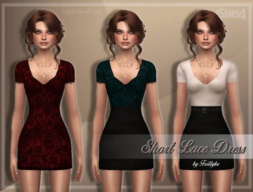 Trillyke - Short Lace Dress