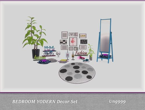 Bedroom Yodern Decor Set