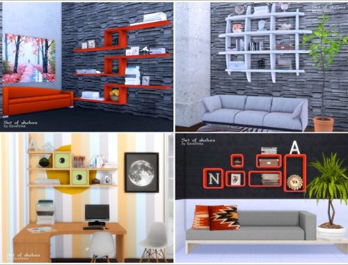 Set of shelves