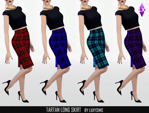 Tartan Long Skirt