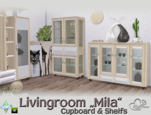 Mila Living Cupboard and Shelfs