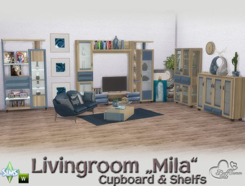 Mila Living Cupboard and Shelfs