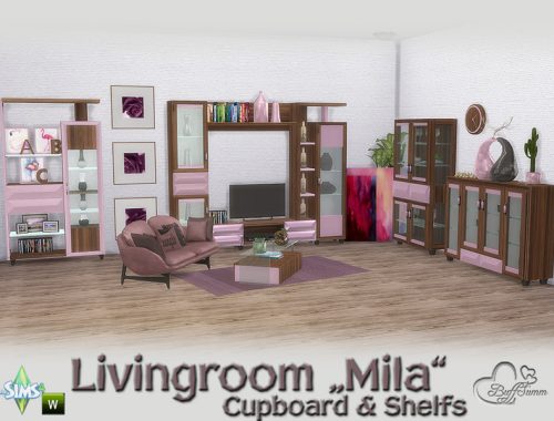 Mila Living Cupboard and Shelfs