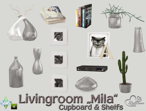 Mila Living Cupboard and Shelfs