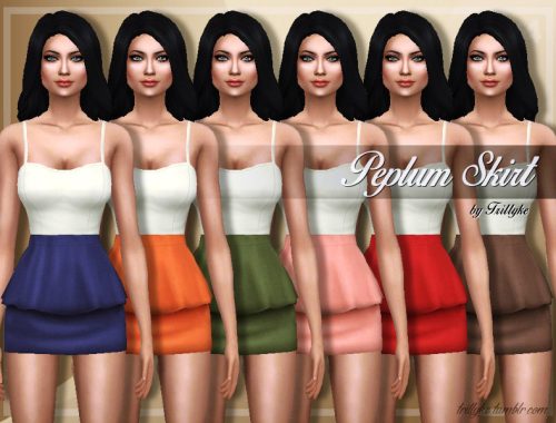 Trillyke - Peplum Skirt