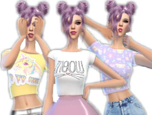 Pastel Gothic Crop Top