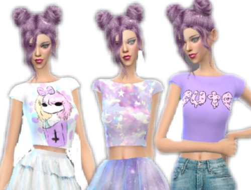 Pastel Gothic Crop Top
