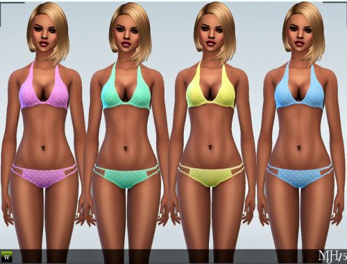 S4 Polka Heart Bikini