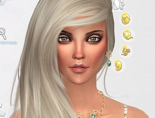 Gold leaf eye shadow