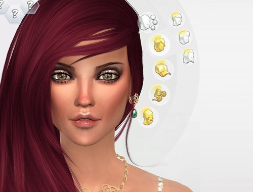 Gold leaf eye shadow