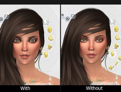 Gold leaf eye shadow