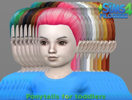Toddler Hair 04 Ponytail