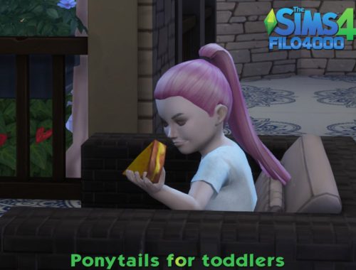 Toddler Hair 04 Ponytail