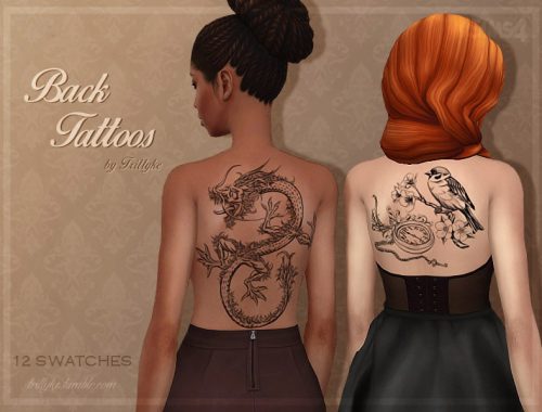 Trillyke - Back Tattoos