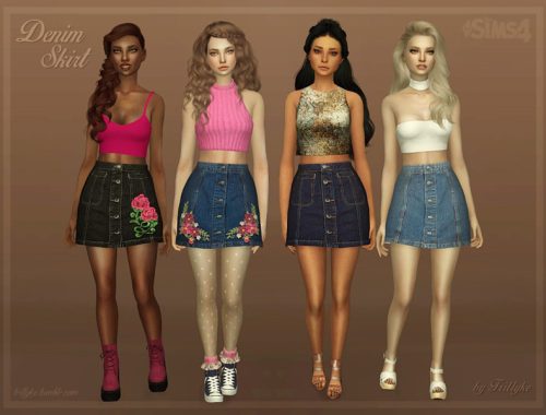 Trillyke - Denim Skirt
