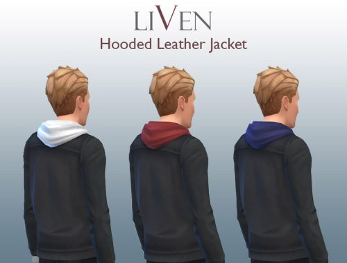 Liven Hooded Leather Jacket