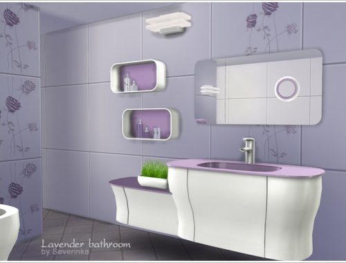 Lavender bathroom