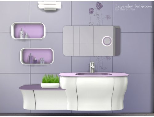 Lavender bathroom
