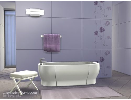 Lavender bathroom