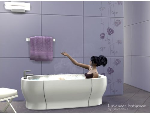 Lavender bathroom