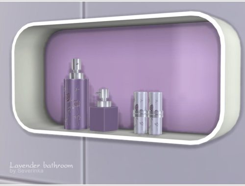 Lavender bathroom