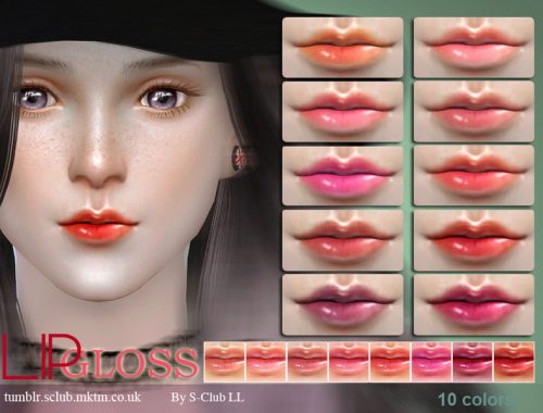 S-Club LL thesims4 Lipstick F18