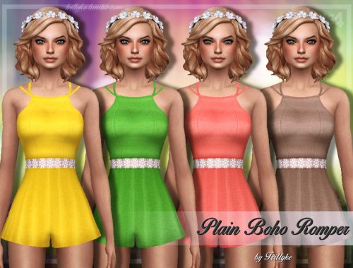 Trillyke - Plain Boho Romper
