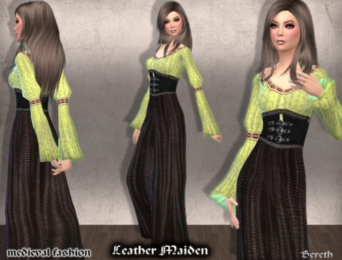 Medieval Dress Leather Maiden