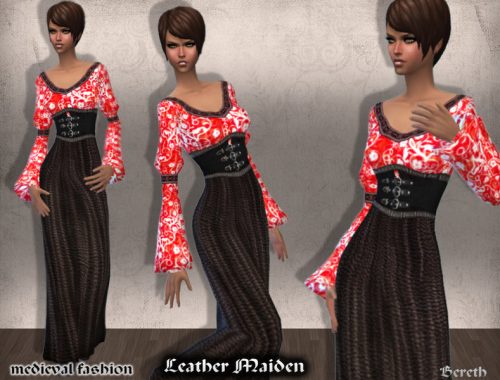 Medieval Dress Leather Maiden