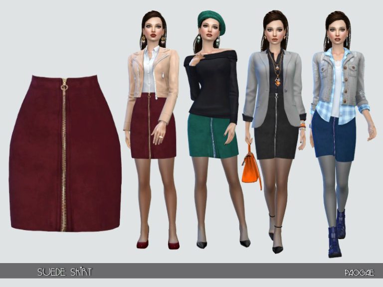 Suede Skirt - The Sims 4 Catalog