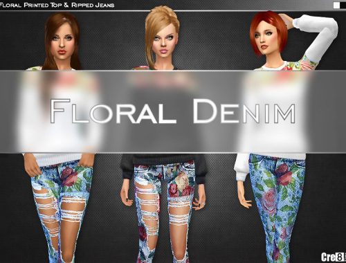 Floral Printed Top and Skinny Jeans - Spa Day GP required