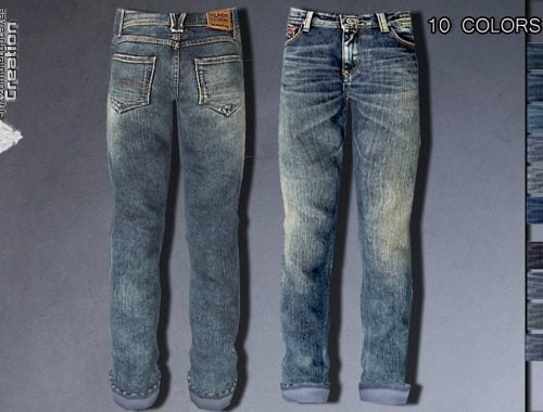 Distressed Denim Jeans for Male