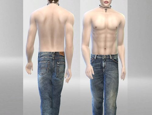 Distressed Denim Jeans for Male